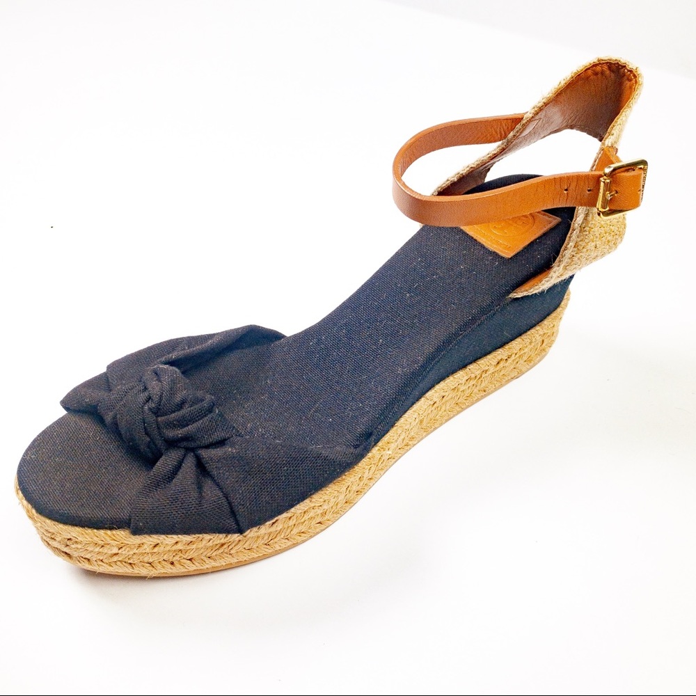 Tory Burch Platform Espadrilles Navy Light brown - Picture 2 of 8